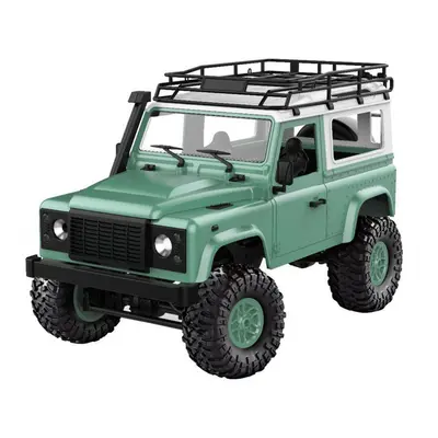 (Green) 1/12 2.4G 4WD RC Car w/ Front LED Light Body Shell Roof Rack Crawler Off-Road Truck RTR 