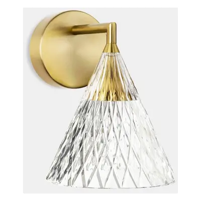 LEDS C4 Veneto LED Glass Dome Shade Gold IP20 6.7W 2700K