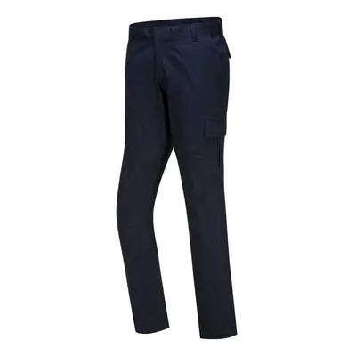 (30R, Dark Navy) Portwest Mens Stretch Slim Combat Trousers