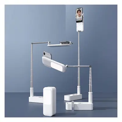 Phone Holder Stand with Wireless Dimmable LED Selfie Fill Light Lamp