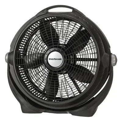 (black) Portable Fan,Desk Fan ,Wind Machine 20" Air Circulator Floor , Speeds, 23" H, Black, A20