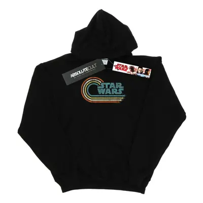 (M, Black) Star Wars Mens Retro Wave Logo Hoodie