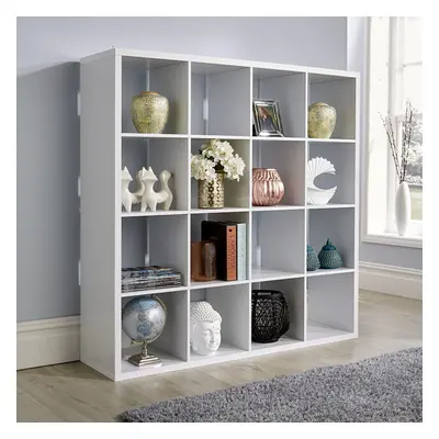 ((4x4 White)) Home Source Cube Plus or Storage Shelving Unit