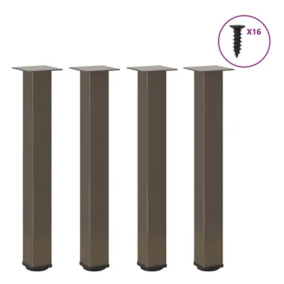 (natural, cm (80 mm)) vidaXL Coffee Table Legs Desk Legs Furniture Legs Bar Stand DIY pcs Steel