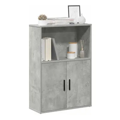 vidaXL Bookcase Concrete Grey 60x24x85 cm Engineered Wood