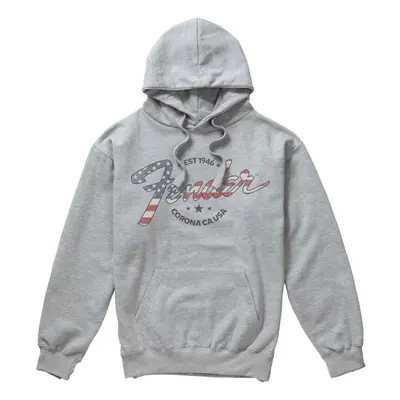 (M, Sports Grey) Fender Mens USA Hoodie