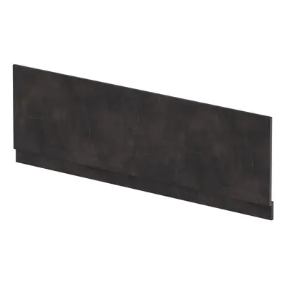 1800mm Edge/Power Straight Front Bath Panel & Plinth - Textured Matt Metallic Slate