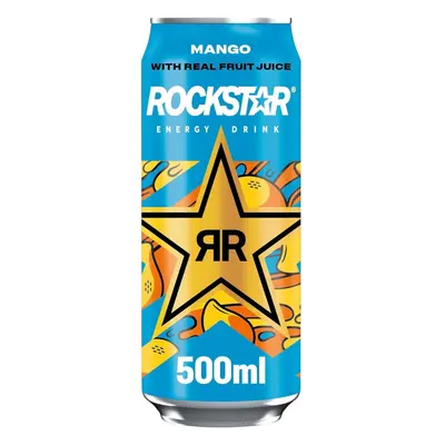 (Pack Of 24) Rockstar Juiced Energy Drink Mango 500ml