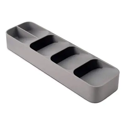 Distinct Design Compact Cutlery Organiser Tray Non-Slip Feet Grey