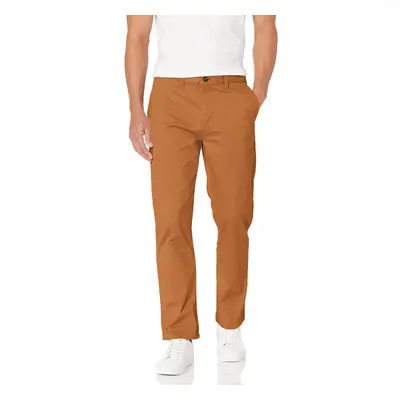 Tommy Hilfiger Men's Stretch Chino Pants in Custom Fit, Cohiba Brown, 29W x 30L