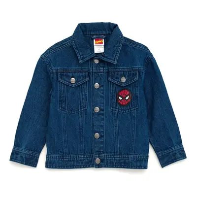 Marvel Spider-Man Little Boys Denim Jacket Dark Blue