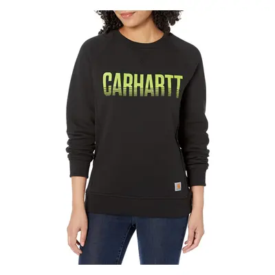 Carhartt womens Midweight Relaxed Fit Graphic Crew Neck Sweatshirt Swe