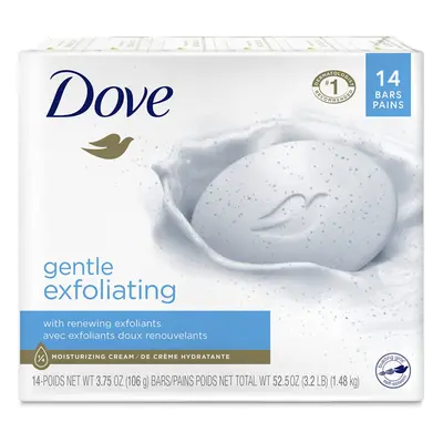 Dove Beauty Bar More Moisturizing Than Bar Soap Gentle Exfoliating With Mild Cleanser For Softer