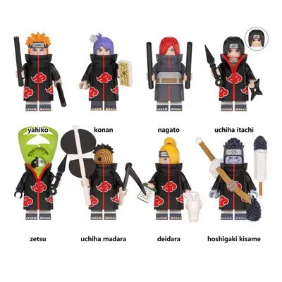 (8PCS-B) Naruto Minifigures Kid's Toys Fit Lego