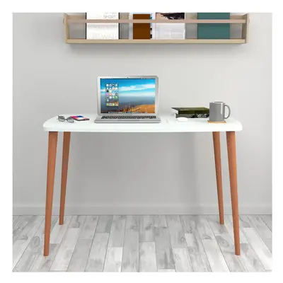 (White) 105cm Modern Home Office, Study Computer Desk