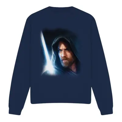 (M, Navy) Star Wars Unisex Adult Obi Wan Kenobi Poster Sweatshirt