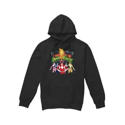 (L, Black) Power Rangers Mens Rangers Unite Hoodie