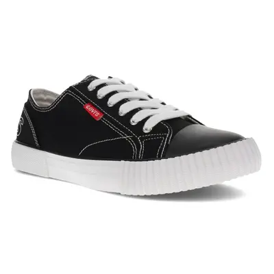 Levi's Womens Anika C Logo Classic Sporty Fashion Sneaker Shoe Black/White M