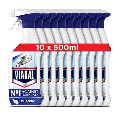 Viakal Limescale Remover Spray, Classic, Litre (500 ml x 10)