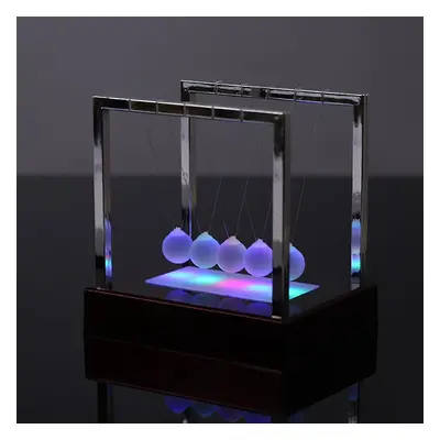 Newtons Cradle Led Light Up Kinetic Energy Home Office Science Toys Home Decor