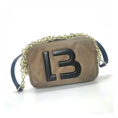 (Khaki color) Spanish Light Luxury Foreign Trade Bimba Y Lola Cushion Nylon Crossbody Chain Bag 