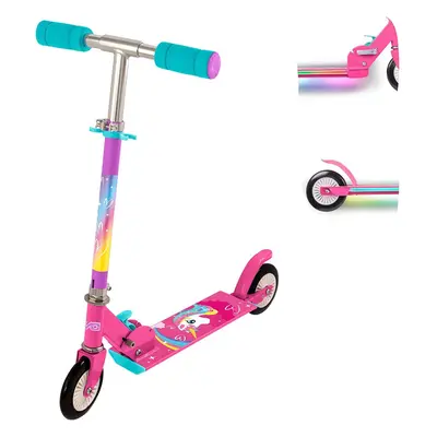 Scooter Unicorn Edition | Kids Push Wheeled Scooter With Adjustable Handle Height | Easy Foldabl