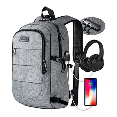 Travel Laptop Backpack Water Resistant Anti-Theft Bag with USB Charging Port and Lock 14/15.6 In