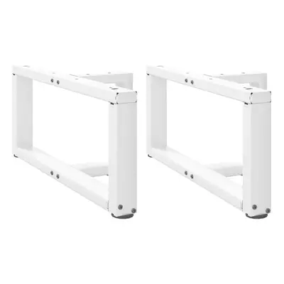 (white, x x (30-31) cm) vidaXL Dining Table Legs T-ShapedÃÂ Desk Legs Metal Furniture Legs pcs 