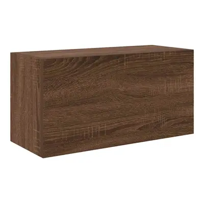 (brown oak, x x cm) vidaXL Bathroom Wall Cabinet Hanging Wall Storage Cupboard Engineered Wood