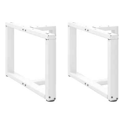 (white, x x (42-43) cm) vidaXL Dining Table Legs T-ShapedÃÂ Desk Legs Metal Furniture Legs pcs 