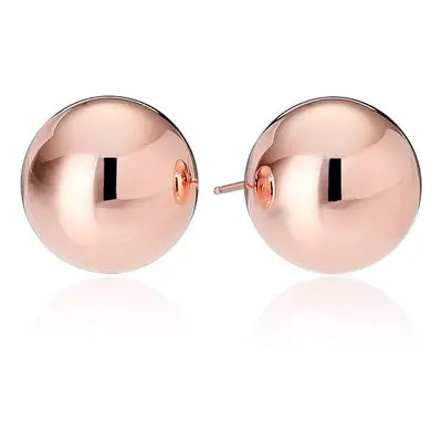 Amazon Essentials Rose gold Plated Sterling Silver Polished Ball Stud