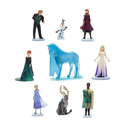 Official Frozen Deluxe Figurine Playset, Pc. Set, Includes Anna and Elsa In Their Travel Outfits