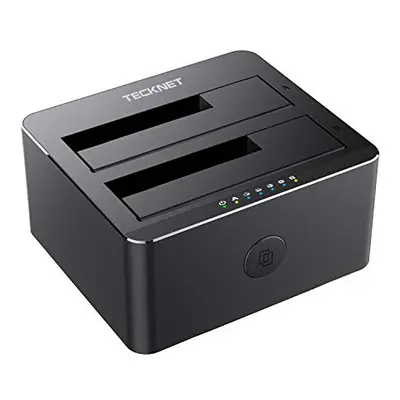 Hard Drive Enclosure USB 3.0 to SATA 2-Bay USB 3.0 Hard Drive Docking Station with Offline Clone