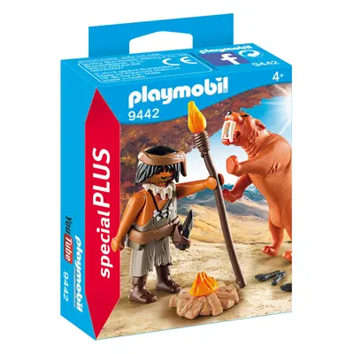 Playmobil Special Plus Caveman with Sabretooth Tiger