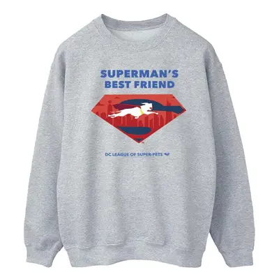 (M, Sports Grey) DC Comics Mens DC Comics DC League Of Super-Pets Superman's Best Friend Sweatsh