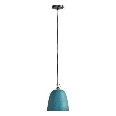 Contemporary Speckled Green Dome Ceiling Pendant Light Fitting - Complete with 4w LED Filament B