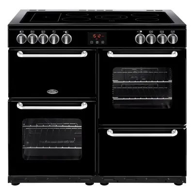 Belling SANDRINGHAM100E 100cm Electric Range Cooker with Ceramic Hob - Black