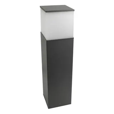 Leds-C4 Cubik E27 - Light Large Outdoor Bollard Light Urban Grey IP54, E27