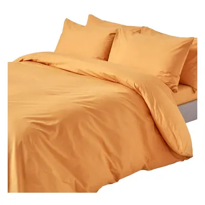 (Single, Mustard) Duvet Cover with Pillowcase Thread count