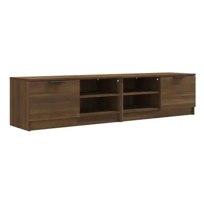 (brown oak, 2) vidaXL 1/2x TV Cabinet Engineered Wood Media Unit HiFi Cabinet Multi Colours