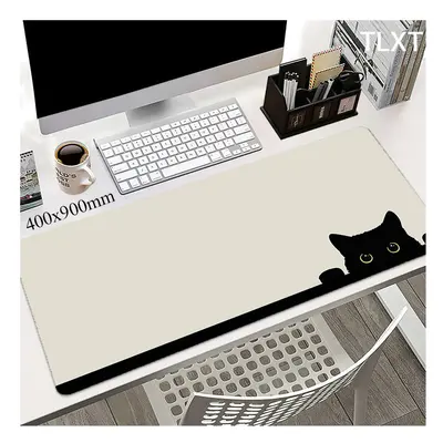 (6, 1000x550x3mm) Mouse Pads Cute Cat Computer Mousepad Company Desk Pad 100x50cm Large Kawaii M