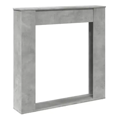 (concrete grey) vidaXL Fireplace Surround Fire Surround Fire Place Engineered Wood