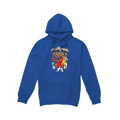 (L, Royal Blue) Power Rangers Mens Group Shot Hoodie