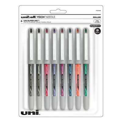 uni-ball Vision Needle Roller Ball Stick Liquid Pen Assorted I