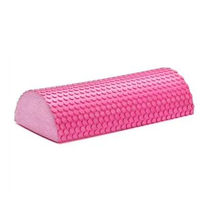 (Pink) Semicircular Massage Foam Shaft Yoga Pilates Fitness Equipment Floating Balance Pad Indoo