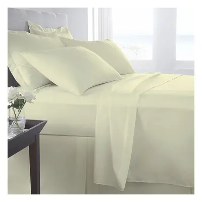 (Cream , Emperor) Fitted Sheet Thread Count 100% Egyptian Cotton