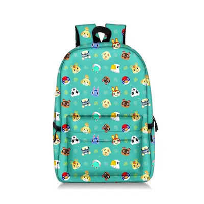 (17) Animal Crossing Backpack Cosplay Printed Schoolbag Shopping Bags Travel Outdoor