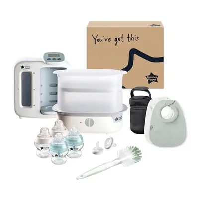 Tommee Tippee Ultimate Formula Feeding Kit, Electric Steam Steriliser, Newborn Baby Bottles and 