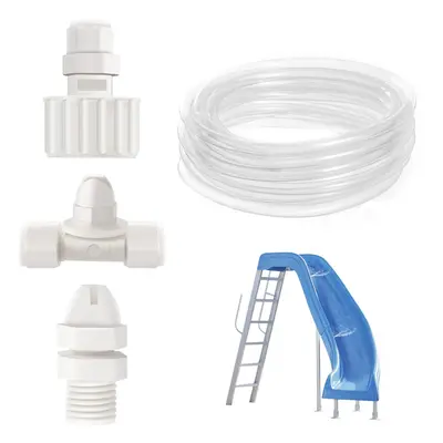 Pool Slide Water Tubing Kit Spray Hose KitParts for Inground Pool Slide Swimming Pool Slide Wate