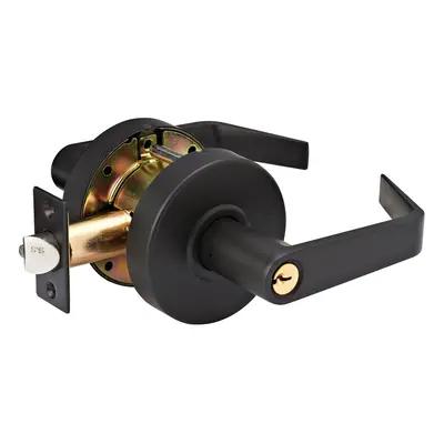 Master Lock SLCHKE10B Heavy Duty Lever Style Grade Commercial Keyed Entry Door Lock with Bump St